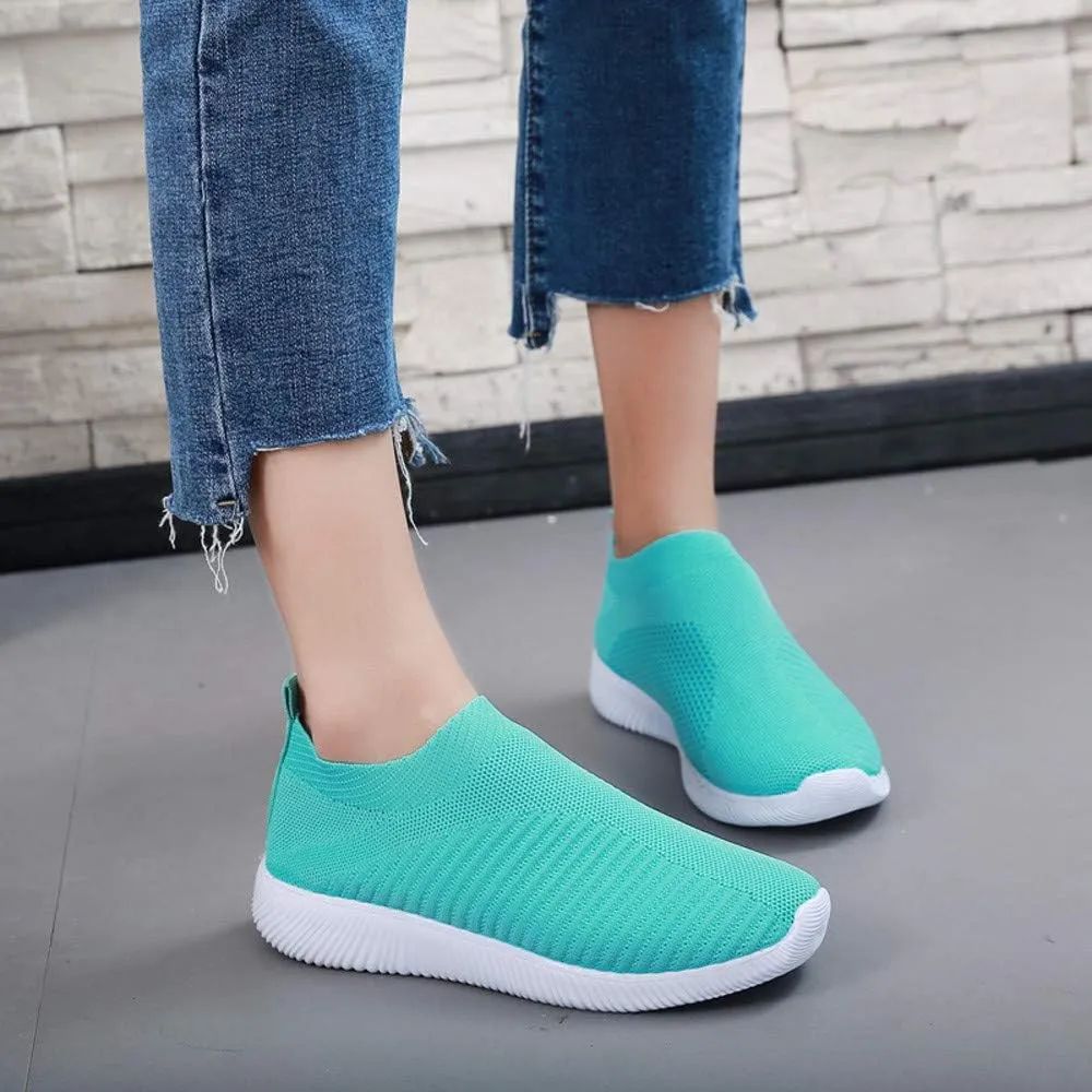 Women Running Shoes Women's Comfortable Fashion Sneakers Slip on Shoes for Women Non Slip Gym Workout Shoes