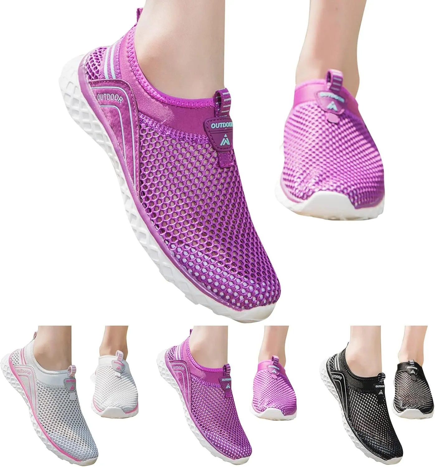 Women Slip On Casual Sneakers Comfortable Walking Shoes Lightweight Canvas Flats Non Slip Breathable Loafers