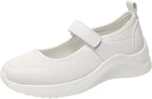 Women Slip On Casual Sneakers Comfortable Walking Shoes Lightweight Canvas Flats Non Slip Breathable Loafers