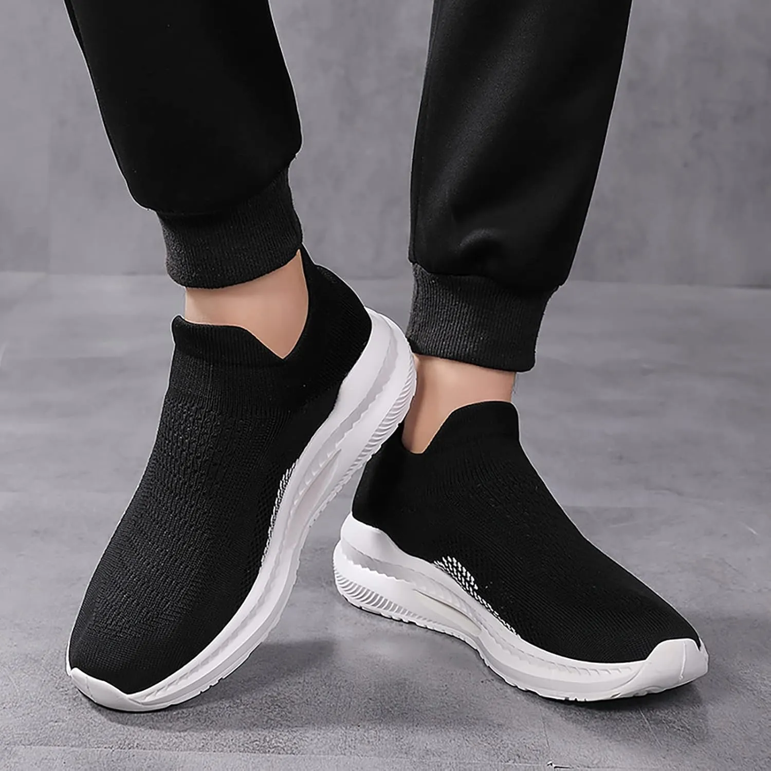 Women Slip Ons Sneakers Shoes Mesh Knit White Slip On Sneakers for Women Wide Womens Indoor Basketball Shoes Size 7 Womens High Top Sneakers Zapatos CóModos Y Elegantes para Mujer De Vestir 10
