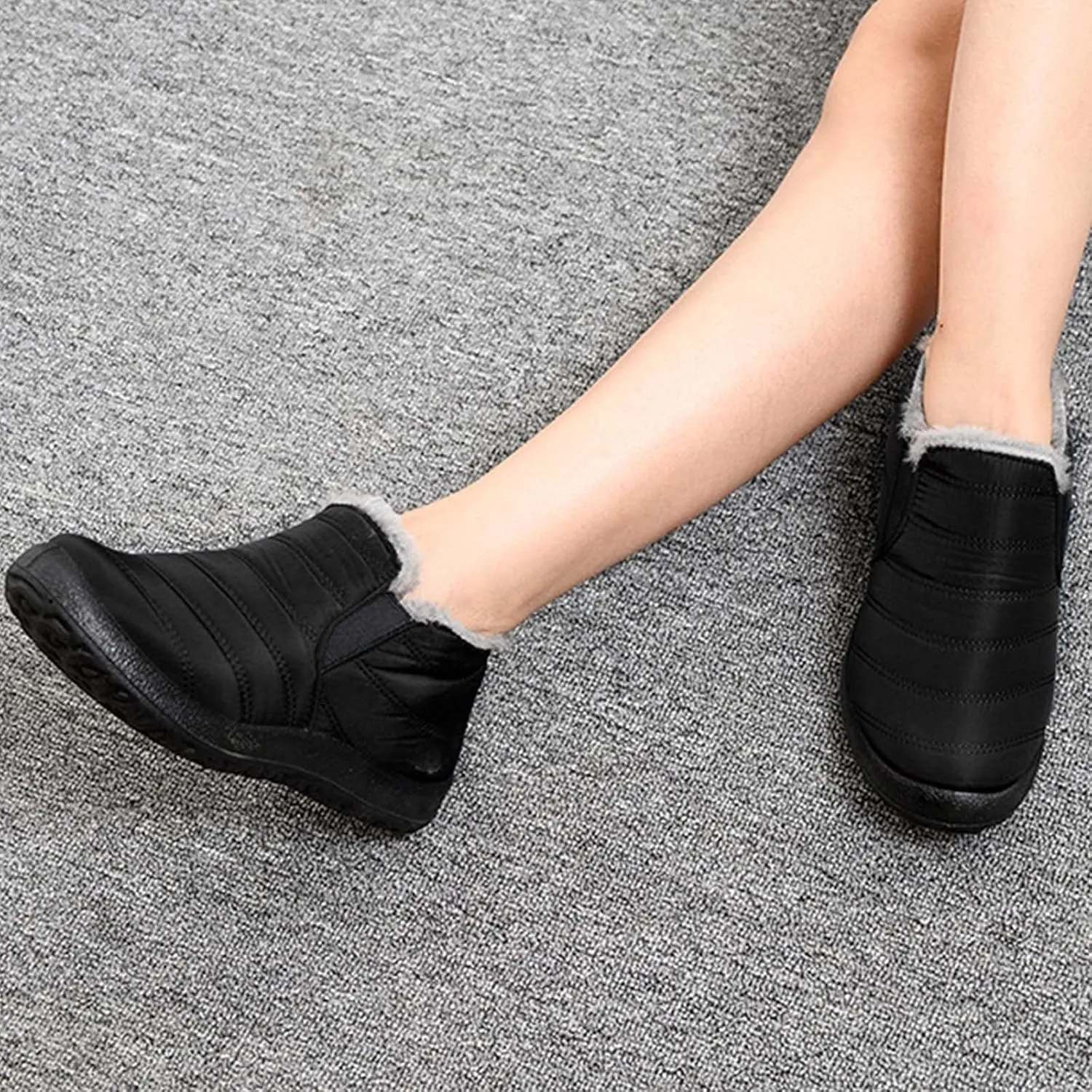 Women Winter Boots Wide Width Adults Short Snow Boots Womens Snow Boots Winter Fur Lined Ankle Boot Easy On Snow Boot Women Mens Casual Shoes Snow Booties Men