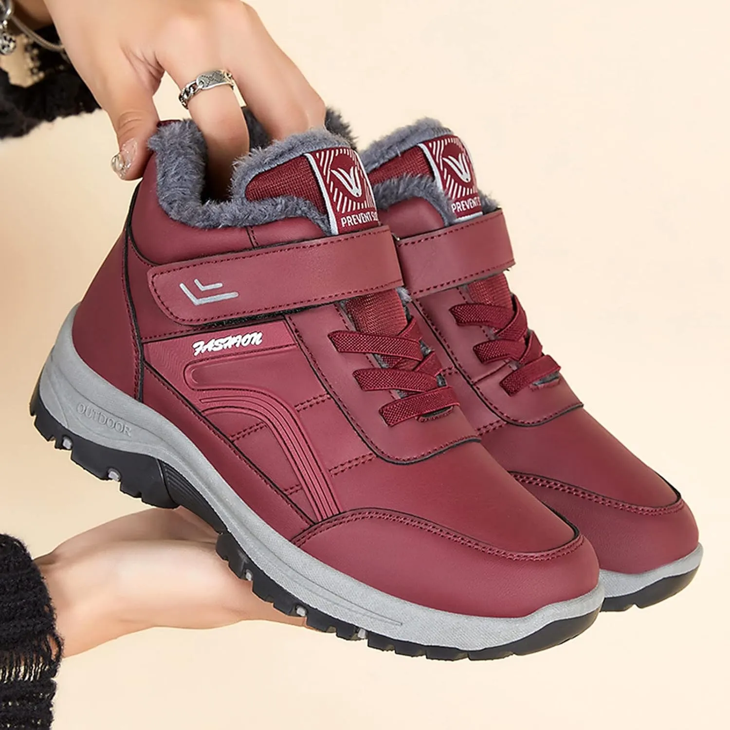 Womens Boots Winter Waterproof Adults Snow Boots Slip On Snow Boots Womens Winter Ankle Boots Ladies Snow Boot Women Short Womens Dress Shoes Men Snow Booties
