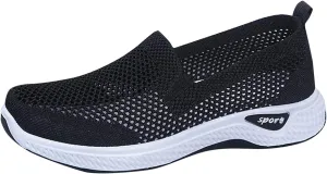 Womens Breathable Slip On Shoes Casual Comfortable Walking Sneakers Lightweight Canvas Flats Non Slip Loafers