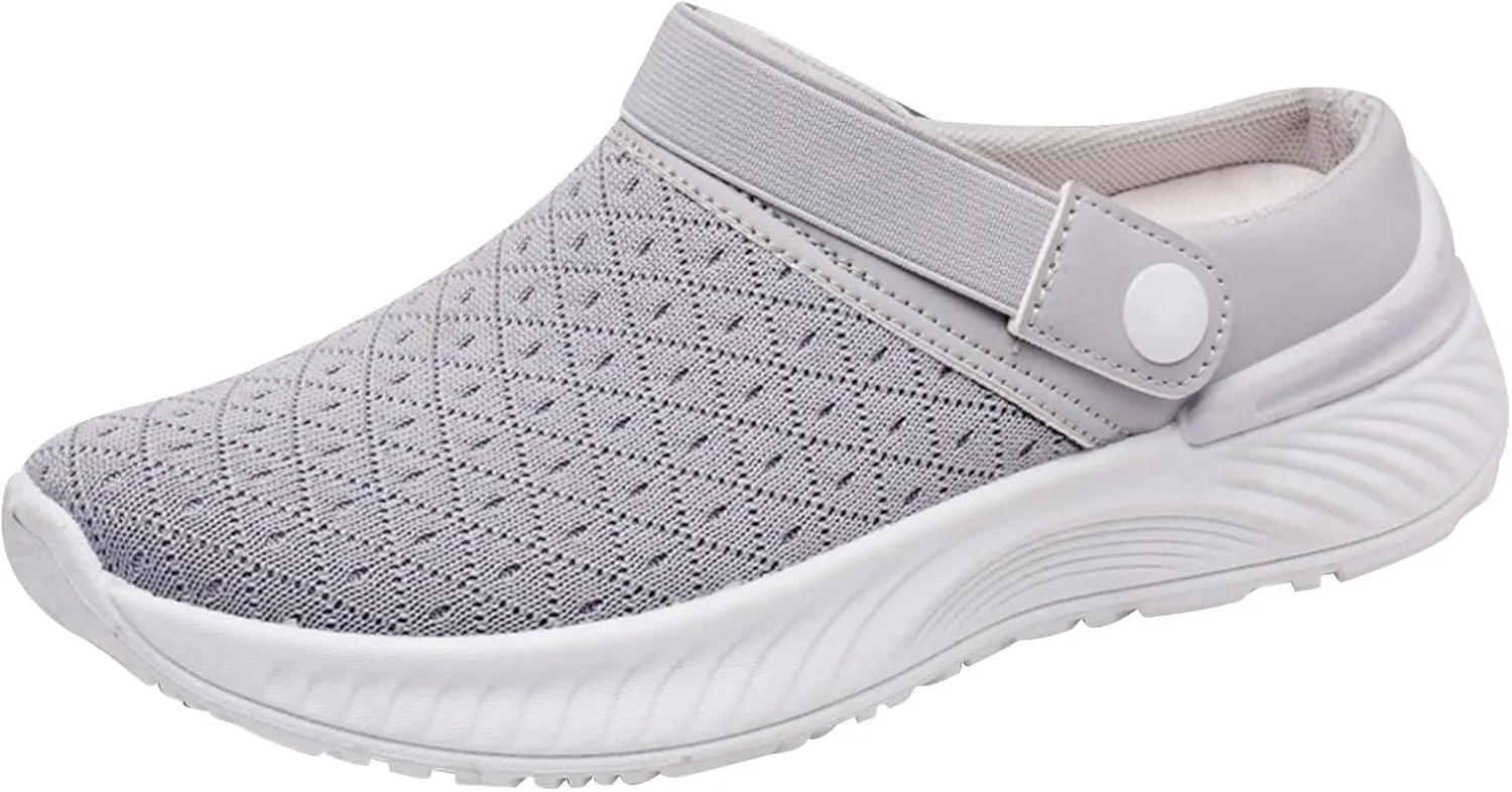 Women's Breathable Slippers Arch Support Shoes Non Slip Walking Shoes Outdoor Casual Shoes Slip On Slippers