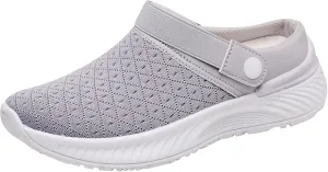 Women's Breathable Slippers Arch Support Shoes Non Slip Walking Shoes Outdoor Casual Shoes Slip On Slippers