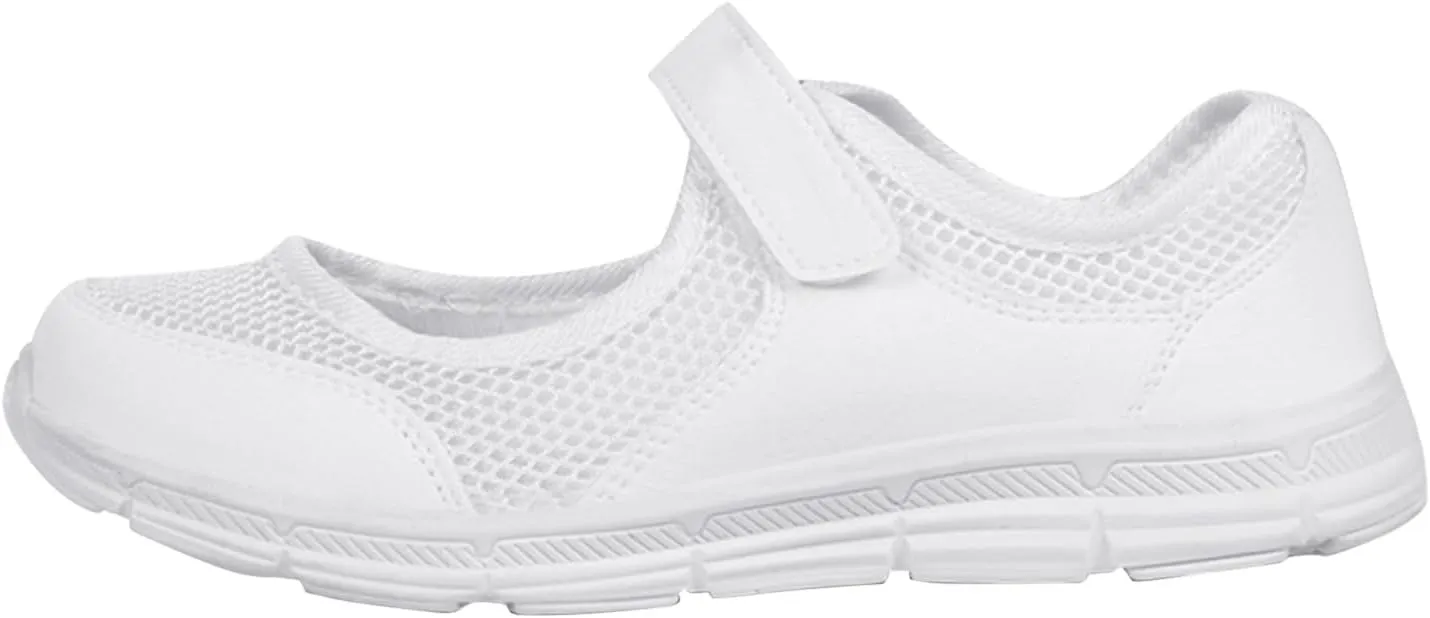 Women's Breathable Walking Shoes Ladies Fashion Mary Jane Sneakers Mesh Lightweight Working Shoes Comfortable Wide Width Flats