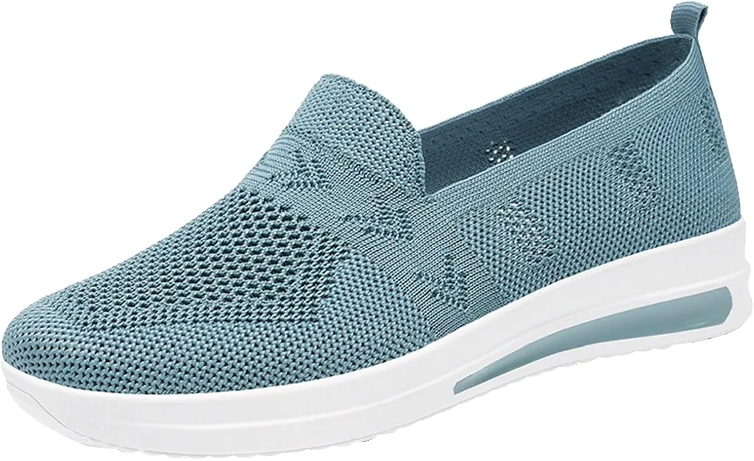 Women's Cushion Sneakers Breathable Lightweight Mesh Hiking Shoes Low Top Slip On Tennis Shoes for Women