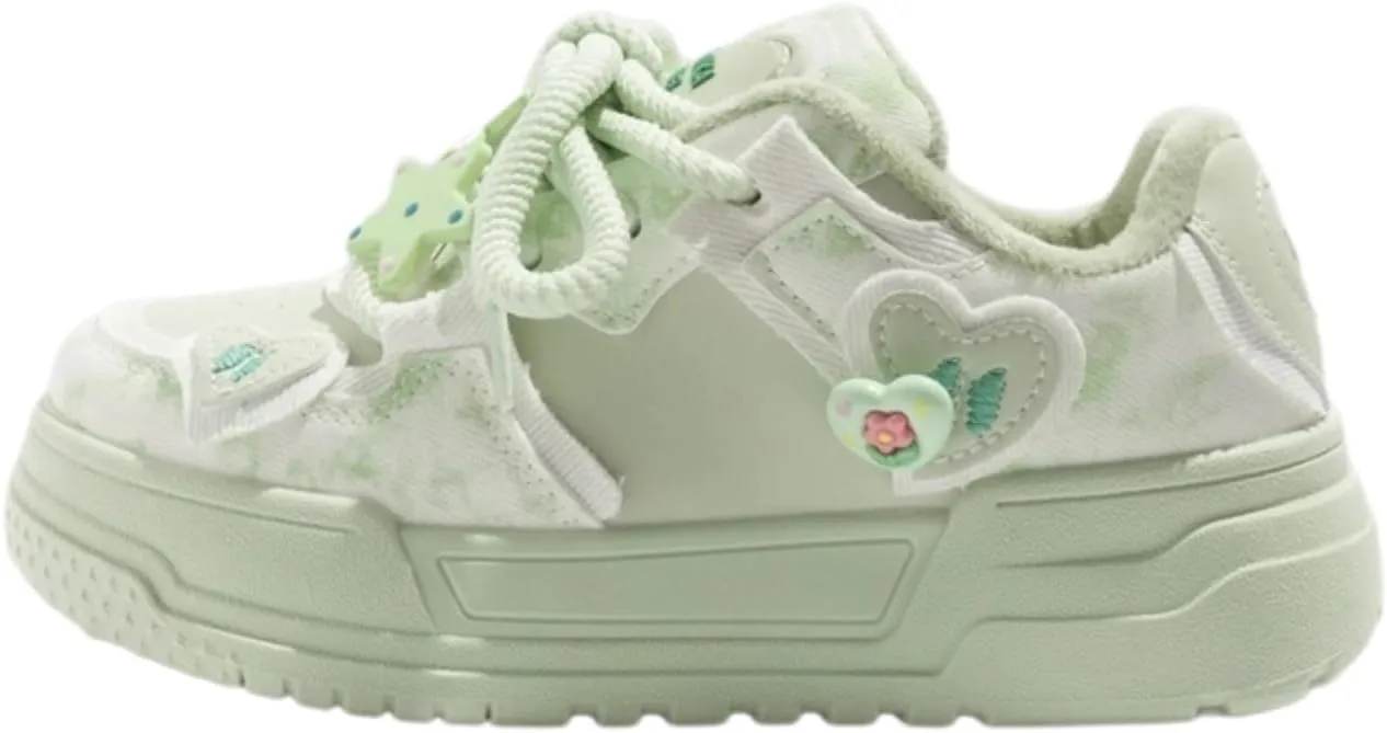 Women's Fleece-Lined Floral Sneakers, Low-Top Winter Shoes with Cushioned Comfort, Stylish and Warm Casual Footwear