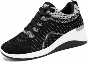 Women's Mesh Breathable Sports Shoes Orthopedic Sneakers Lace up Womens Fashion Shoes Lightweight Casual Breathable Sport Shoe with Arch Support