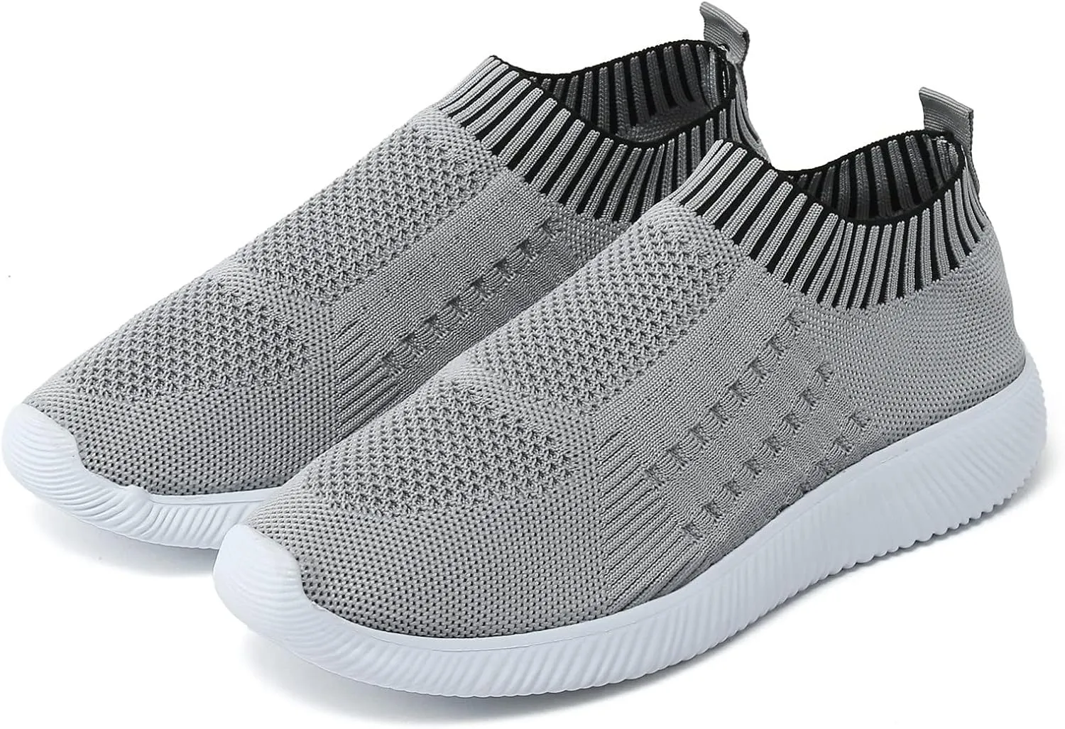 Women's Minimalist Shoes Knit Coral Sneakers Elastic Fly Woven Mesh Shoes Breathable Lightweight Workout Shoes