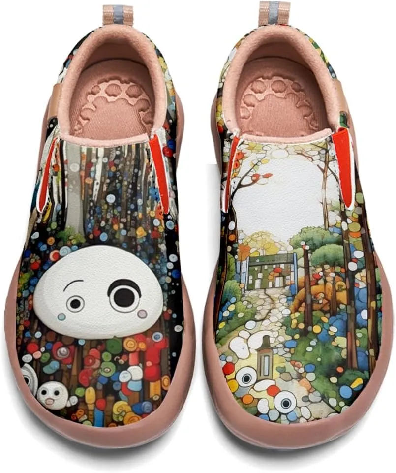 Women's Painted Travel Loafers - Fashion Slip On Sneaker Casual Comfortable Walking Lightweight Nurse Shoes