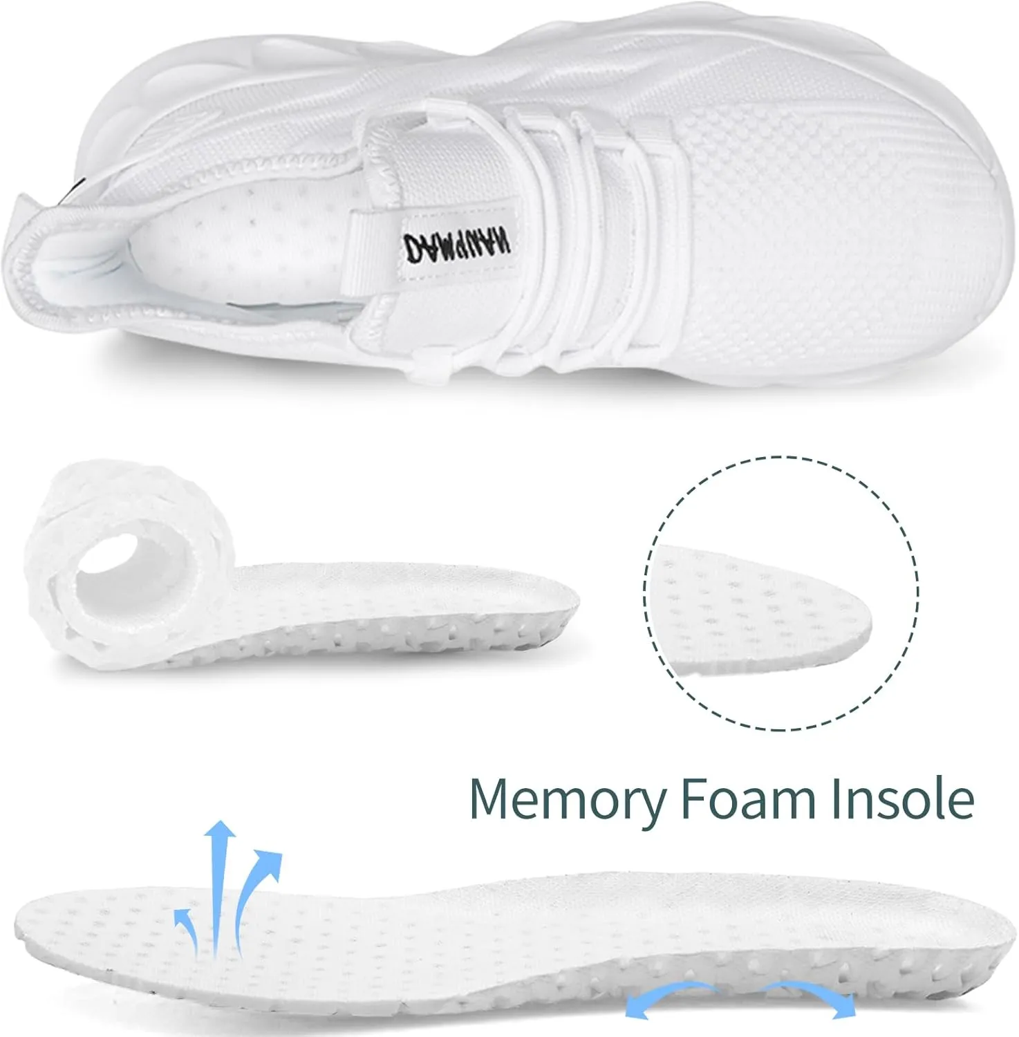 Womens Running Shoes Lightweight Tennis Shoes Gym Workout Fashion Sneakers Non Slip Breathable Athletic Walking Sneakers