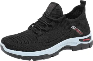 Womens Slip On Sneakers Wide Toe Box Shoes Extra Wide Width Sneakers Air Cushion Road Running Shoes Ultra Light Tennis Gym Workout Training Shoe Breathable Walking Shoe with Arch Support