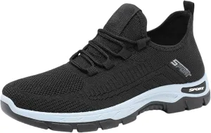 Womens Slip On Sneakers Wide Toe Box Shoes Extra Wide Width Sneakers Air Cushion Road Running Shoes Ultra Light Tennis Gym Workout Training Shoe Breathable Walking Shoe with Arch Support