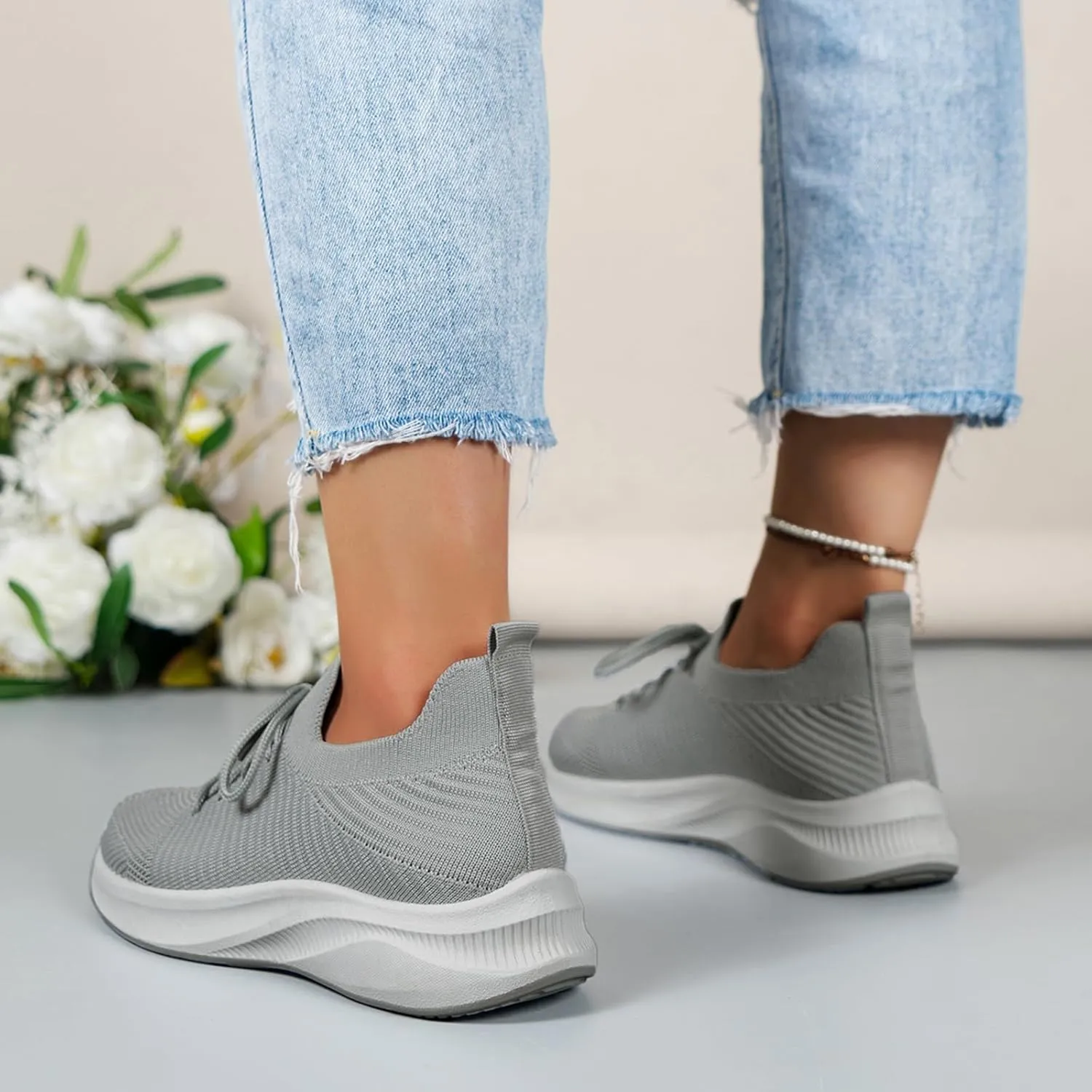 Womens Sneakers Platform Orthopedic Shoes for Women Dressy Wedge Black Sneakers for Women Size 7 Womens White Sneakers Casual Platform Tenis para Mujer De Trabajo Antideslizantes