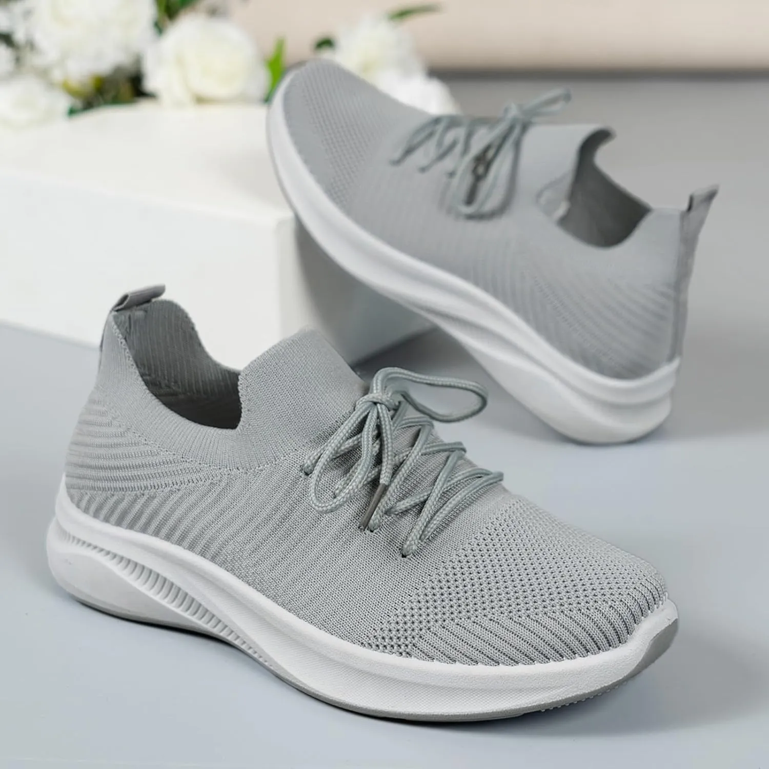 Womens Sneakers Platform Orthopedic Shoes for Women Dressy Wedge Black Sneakers for Women Size 7 Womens White Sneakers Casual Platform Tenis para Mujer De Trabajo Antideslizantes