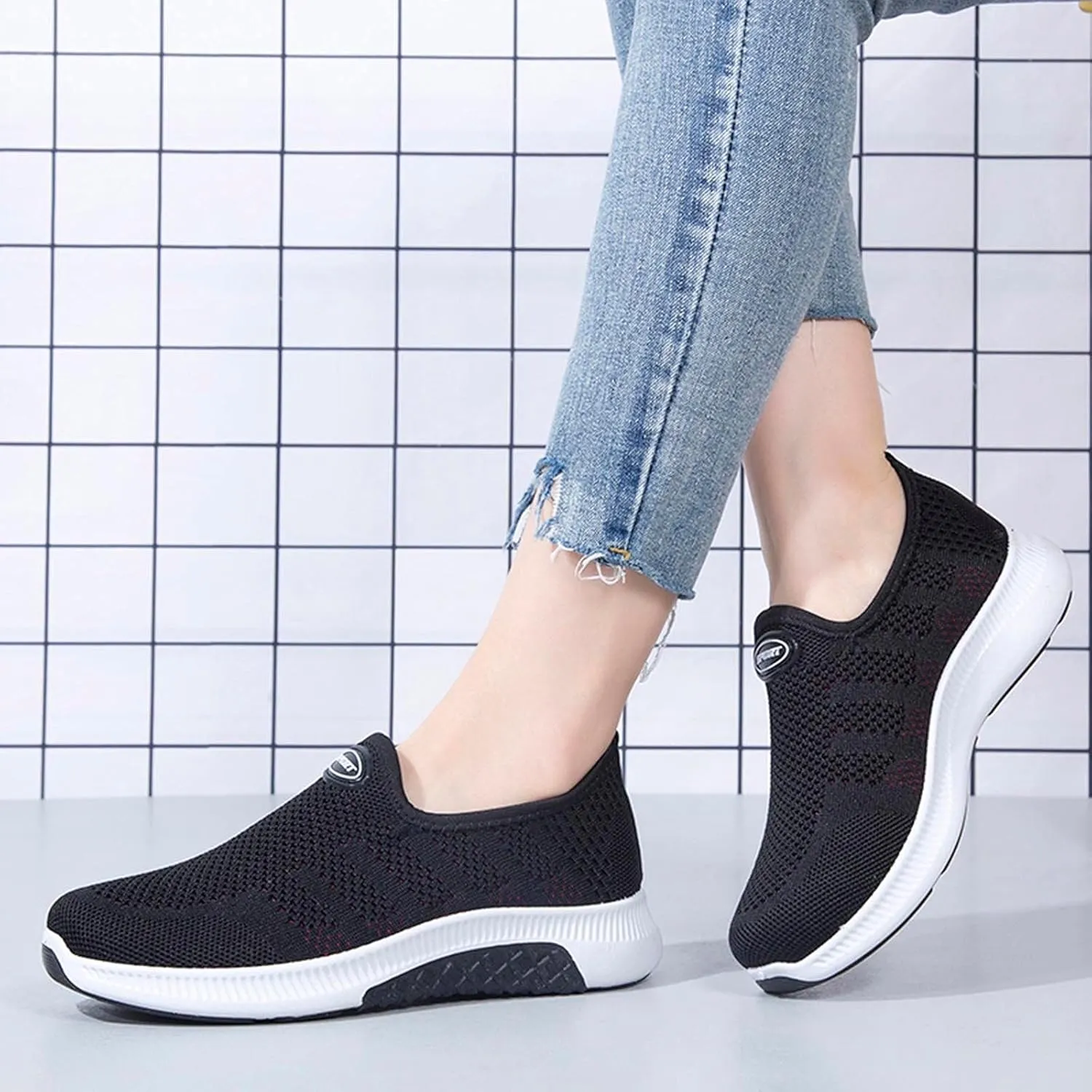 Women's Sneakers Zapatos para Mujer Comodos para Caminar Non Slip House Shoes for Women Elderly Womens Casual Sneakers Wide Width White Non Slip Shoes for Women Nurse