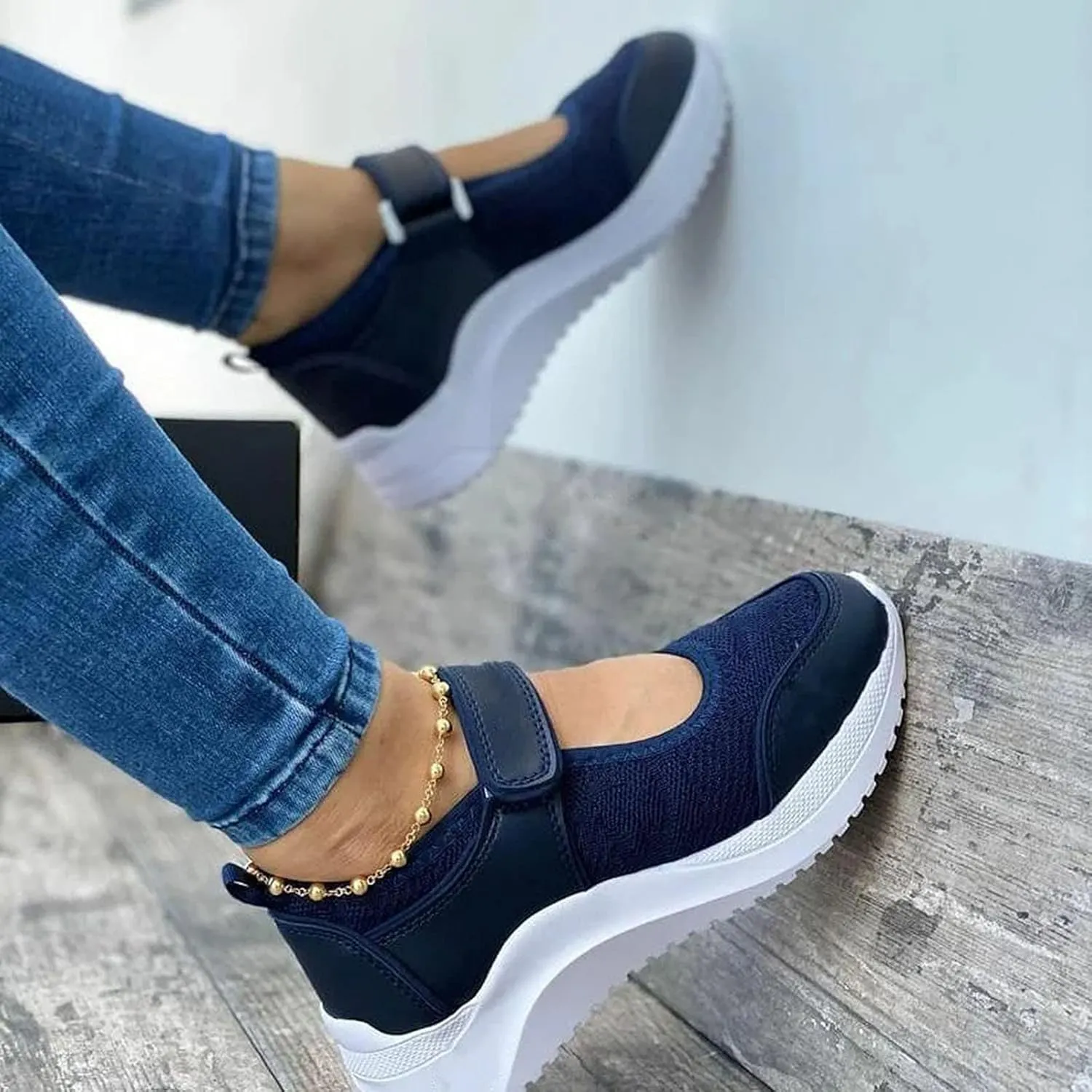 Women's Sneakers Zapatos para Mujer Comodos para Caminar Non Slip House Shoes for Women Elderly Womens Casual Sneakers Wide Width White Non Slip Shoes for Women Nurse