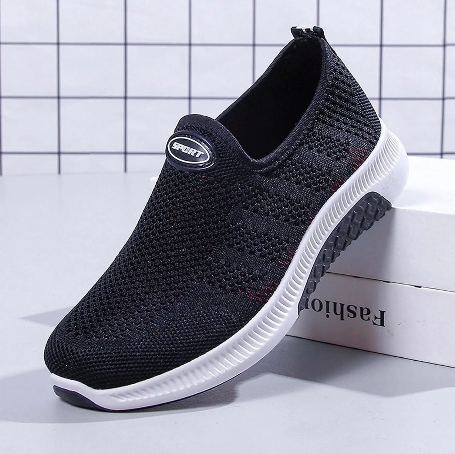 Women's Sneakers Zapatos para Mujer Comodos para Caminar Non Slip House Shoes for Women Elderly Womens Casual Sneakers Wide Width White Non Slip Shoes for Women Nurse
