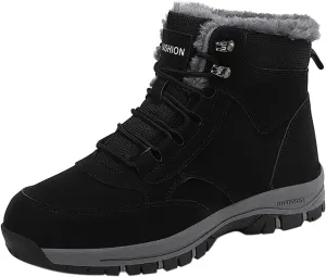 Womens Snow Boots Wide Mens Hiking Sneakers Warm Fur Lined Boots for Ladies 2024 Barefoot Shoes Grounded Footwear Womens Fall Shoes Men's Snow Booties
