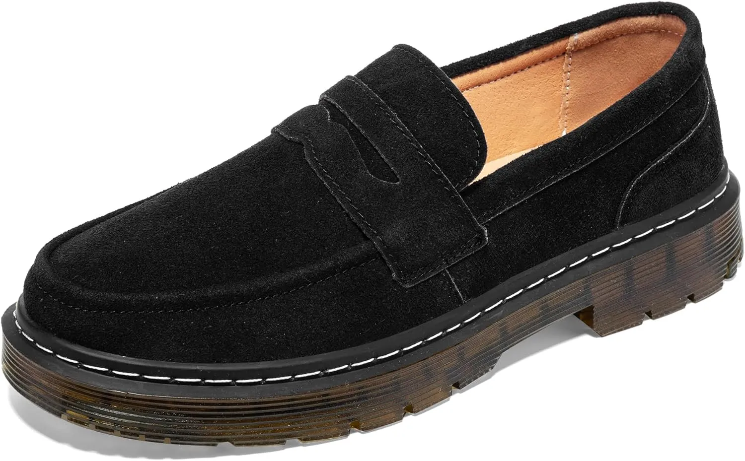 Women's Suede Penny Loafer Comfort Driving Moccasins Casual Slip-Ons Loafer Flats Fashion Women Business Work Shoes