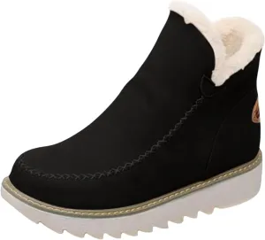 Womens Winter Boots Waterproof Adults Short Snow Boots Womens Winter Snow Boots with Warm Fur Lining Short Boot Women Winter Womens Rain Boots Men's Winter Booties