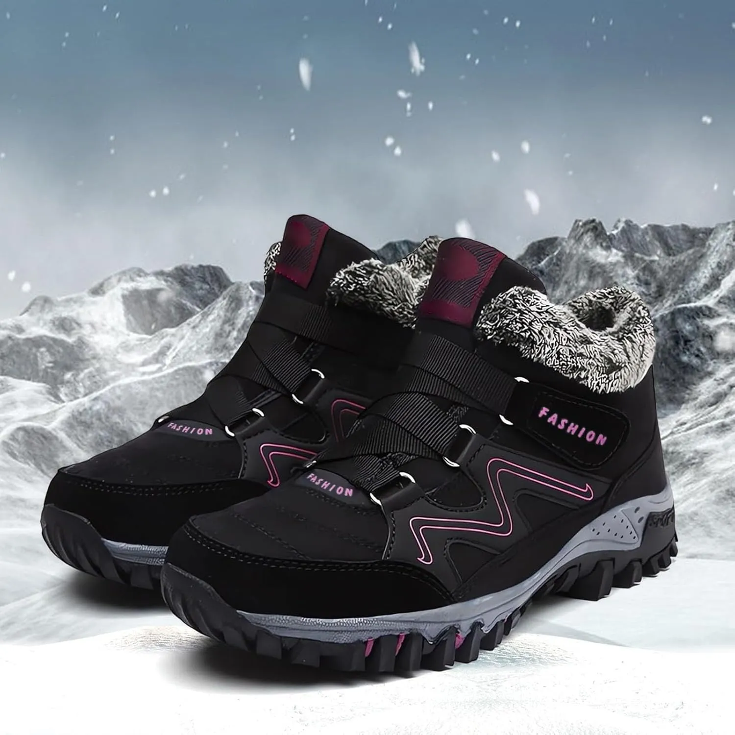 Work Boots for Men Waterproof Hiking Sneakers Ankle Booties Women's Safety Shoes Waterproof Winter Backpacking Snow Botas Warm Water Hike Grounded Footwear