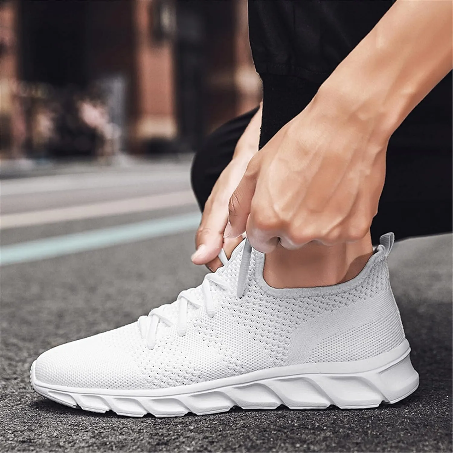 Workout Athletic Sport Shoes for Men Breathable Mesh Comfortable Tennis Shoe Breathable Diabetic Shoes for Men