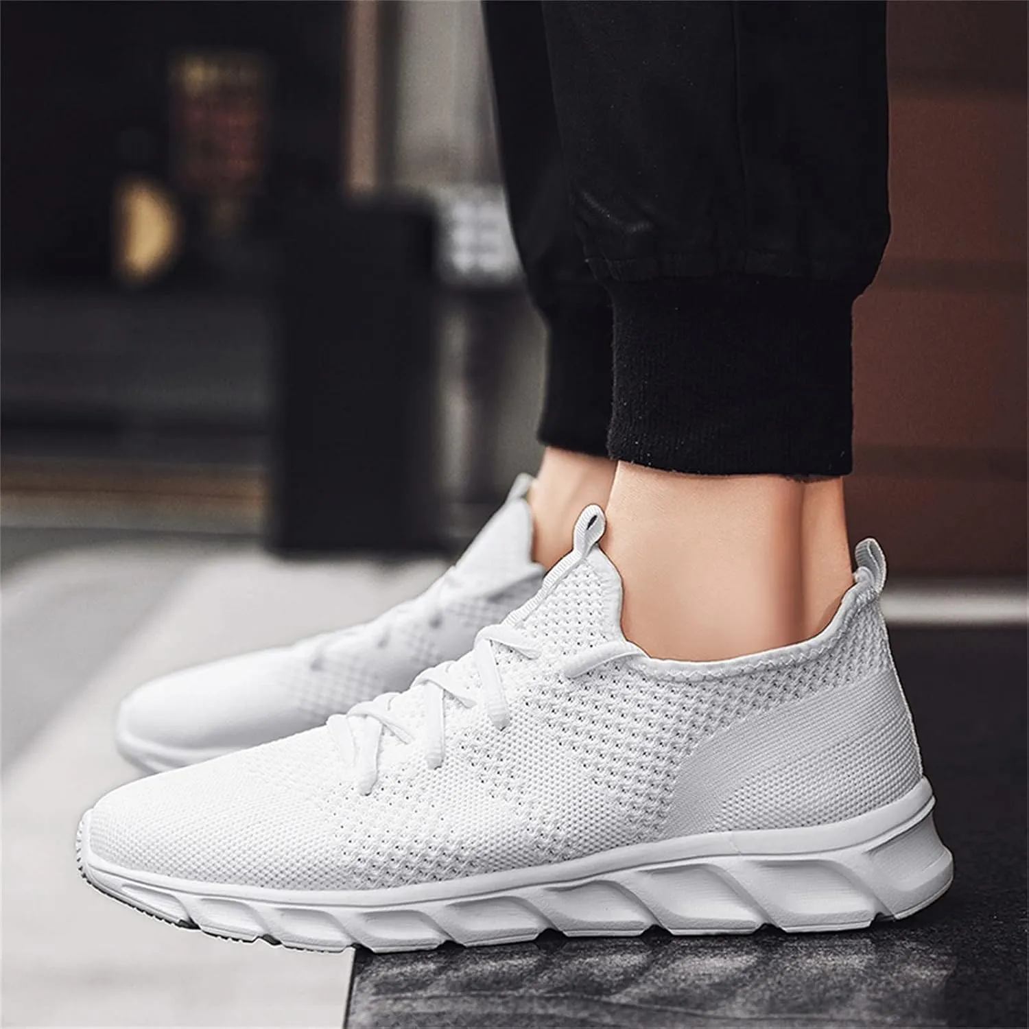 Workout Athletic Sport Shoes for Men Breathable Mesh Comfortable Tennis Shoe Breathable Diabetic Shoes for Men