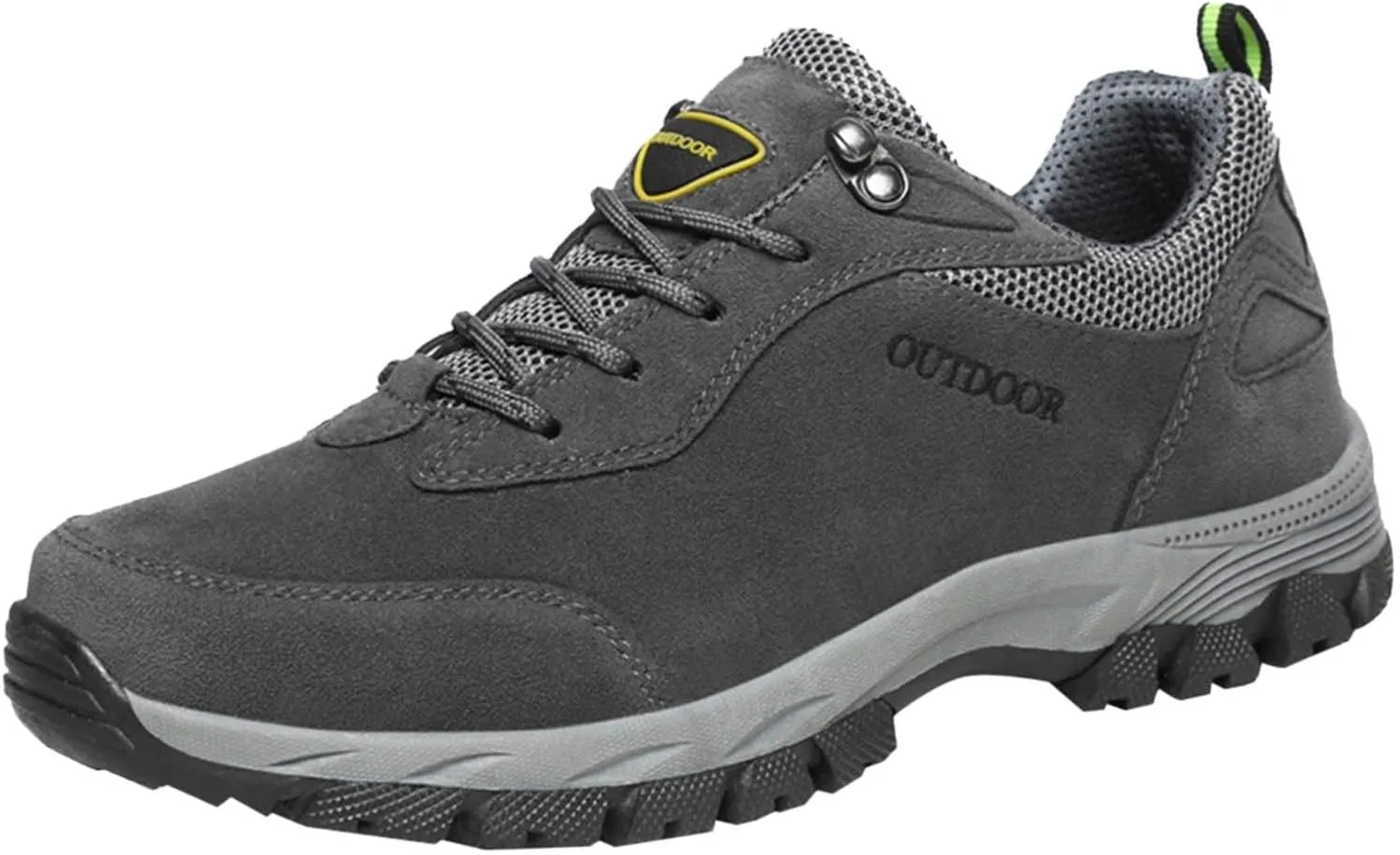 Workout Athletic Sport Shoes for Men Solid Thick Sole Hiking Shoes Comfortable Lace Up Outdoor Sneaker Mens Sneaker Boot