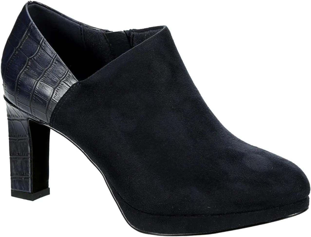 XAPPEAL Ayla - Women's Low Cut Heeled Suede Ankle Boots