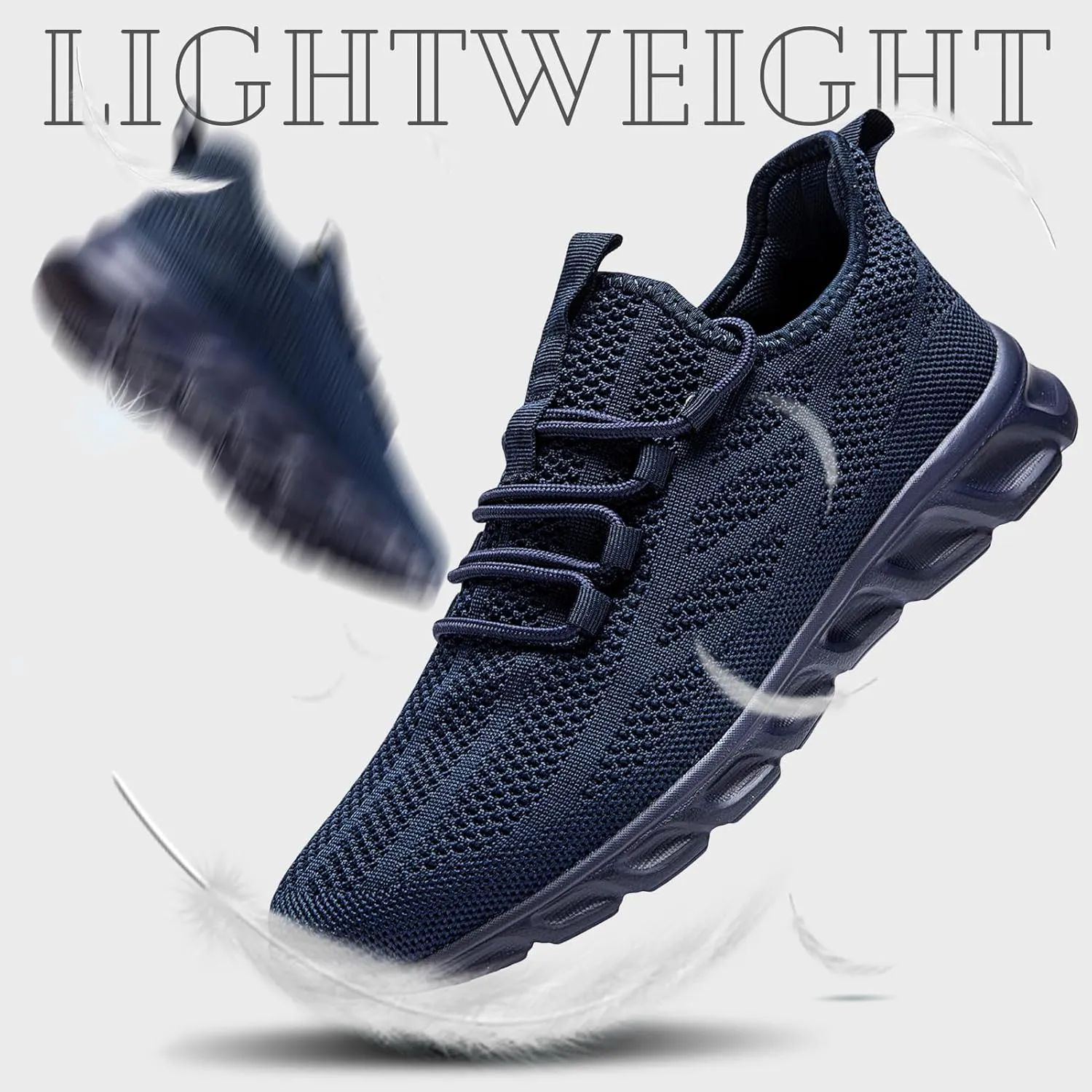 ZGPWZWL Mens Running Shoes Fashion Sneakers Tennis Gym Golf Lightweight Walking Training Jogging Breathable Comfortable Shoes