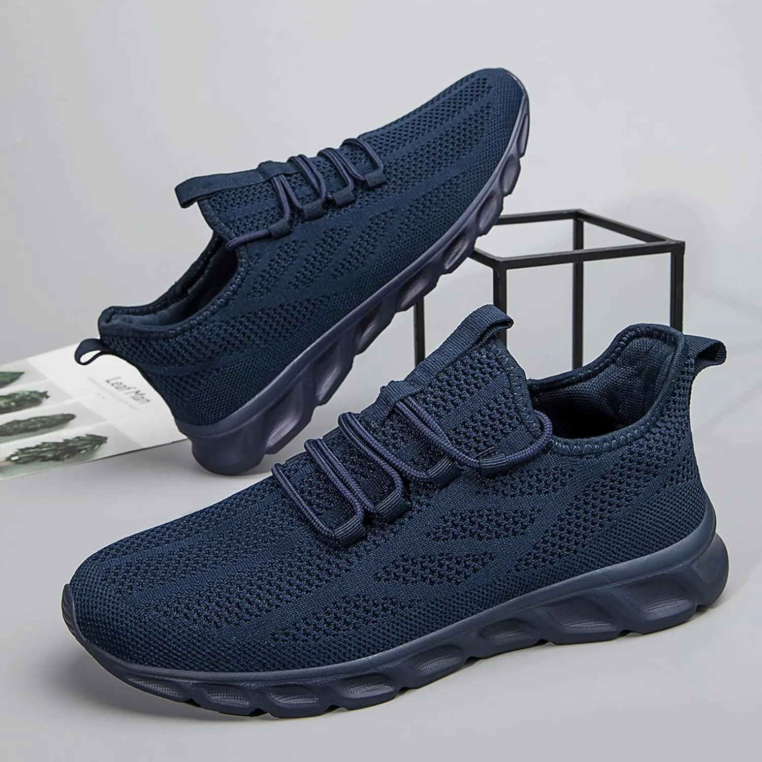 ZGPWZWL Mens Running Shoes Fashion Sneakers Tennis Gym Golf Lightweight Walking Training Jogging Breathable Comfortable Shoes