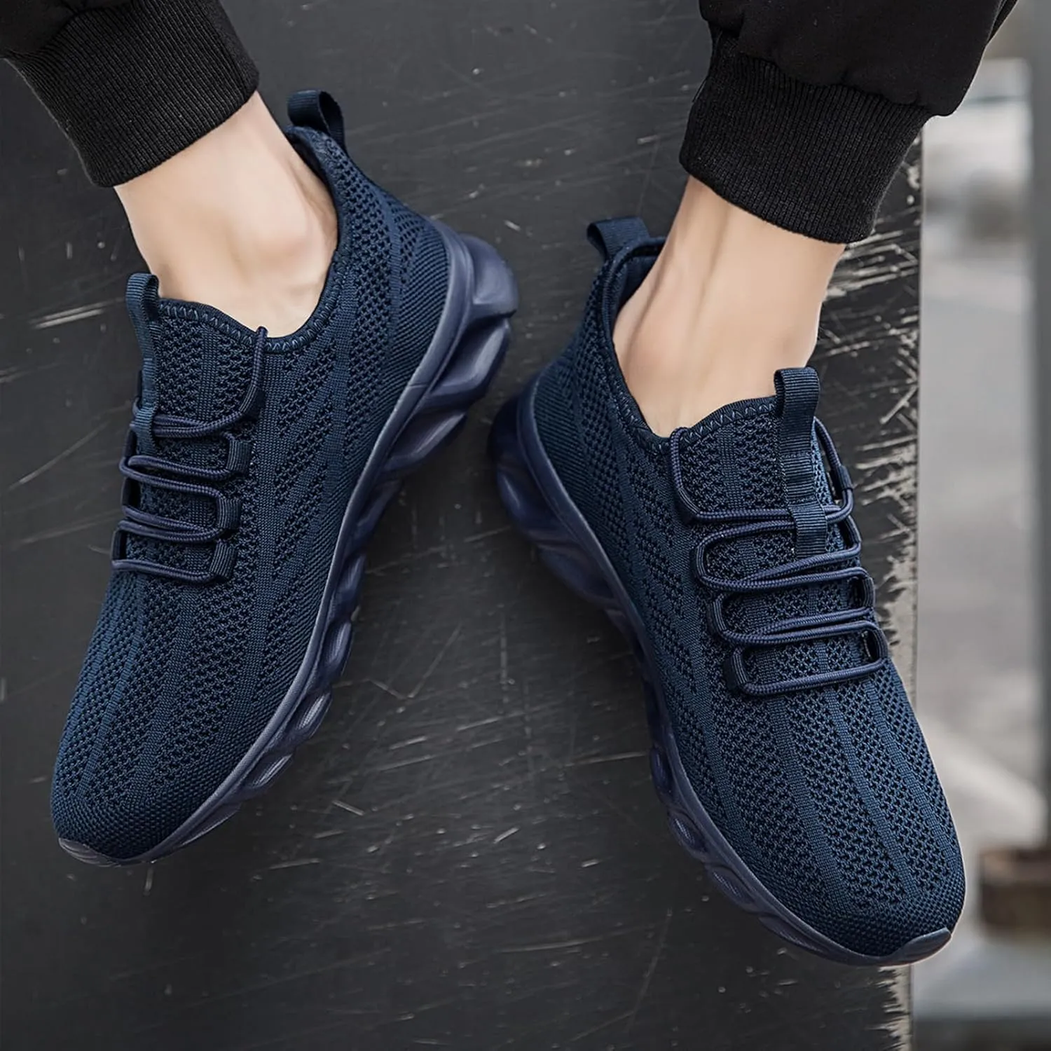 ZGPWZWL Mens Running Shoes Fashion Sneakers Tennis Gym Golf Lightweight Walking Training Jogging Breathable Comfortable Shoes
