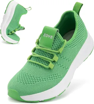 ZOVE Wide Toe Box Shoes Women Extra Wide Width Sneakers Ultra Light Road Running Shoes Non-Slip Tennis Sneakers Breathable Walking Athletic 8803 Green 39