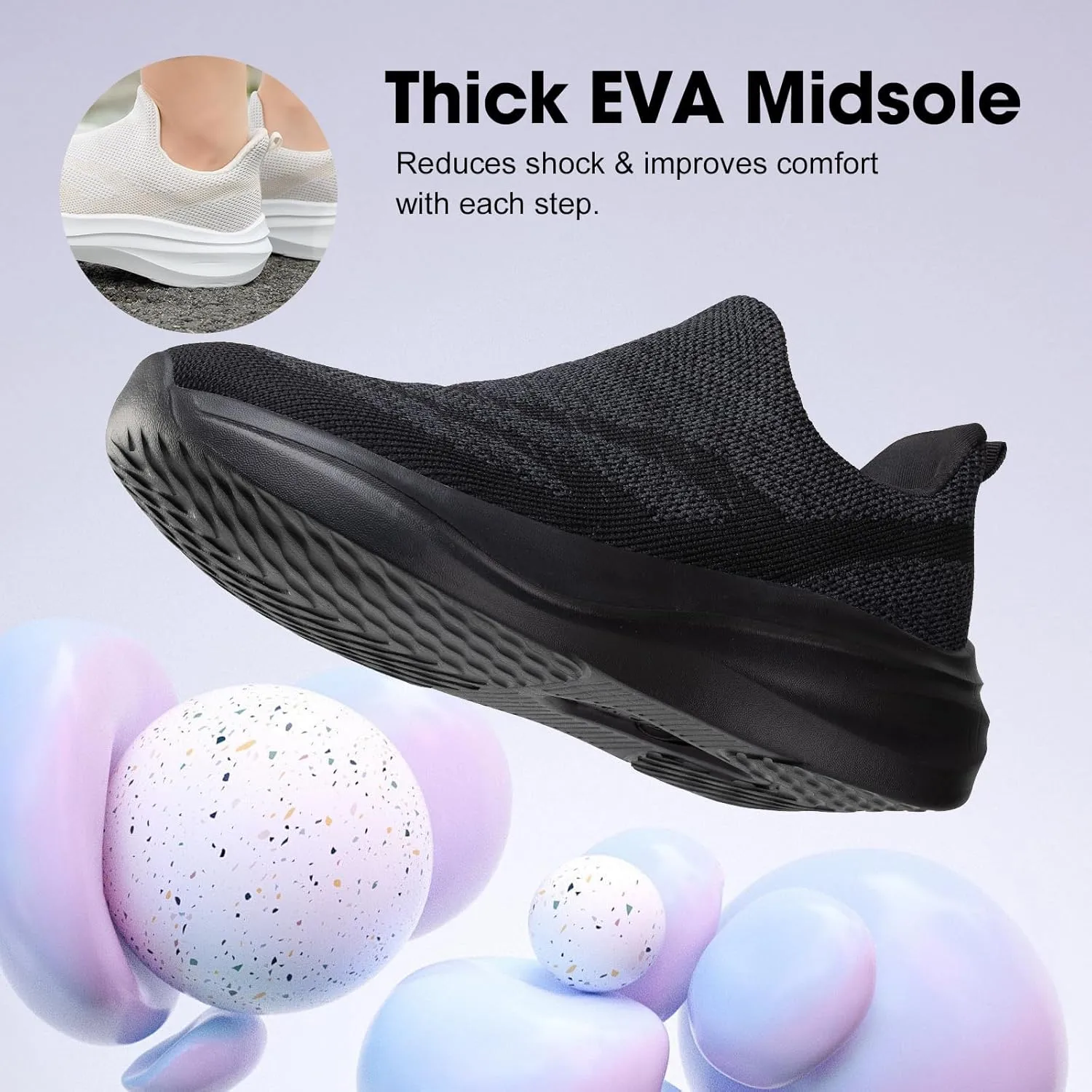 ZOVE Wide Toe Box Shoes Women Hands Free Wide Walking Shoes Ultra Light Tennis Breathable Wide Width Running Sneakers Athletic Gym Workout Trainers