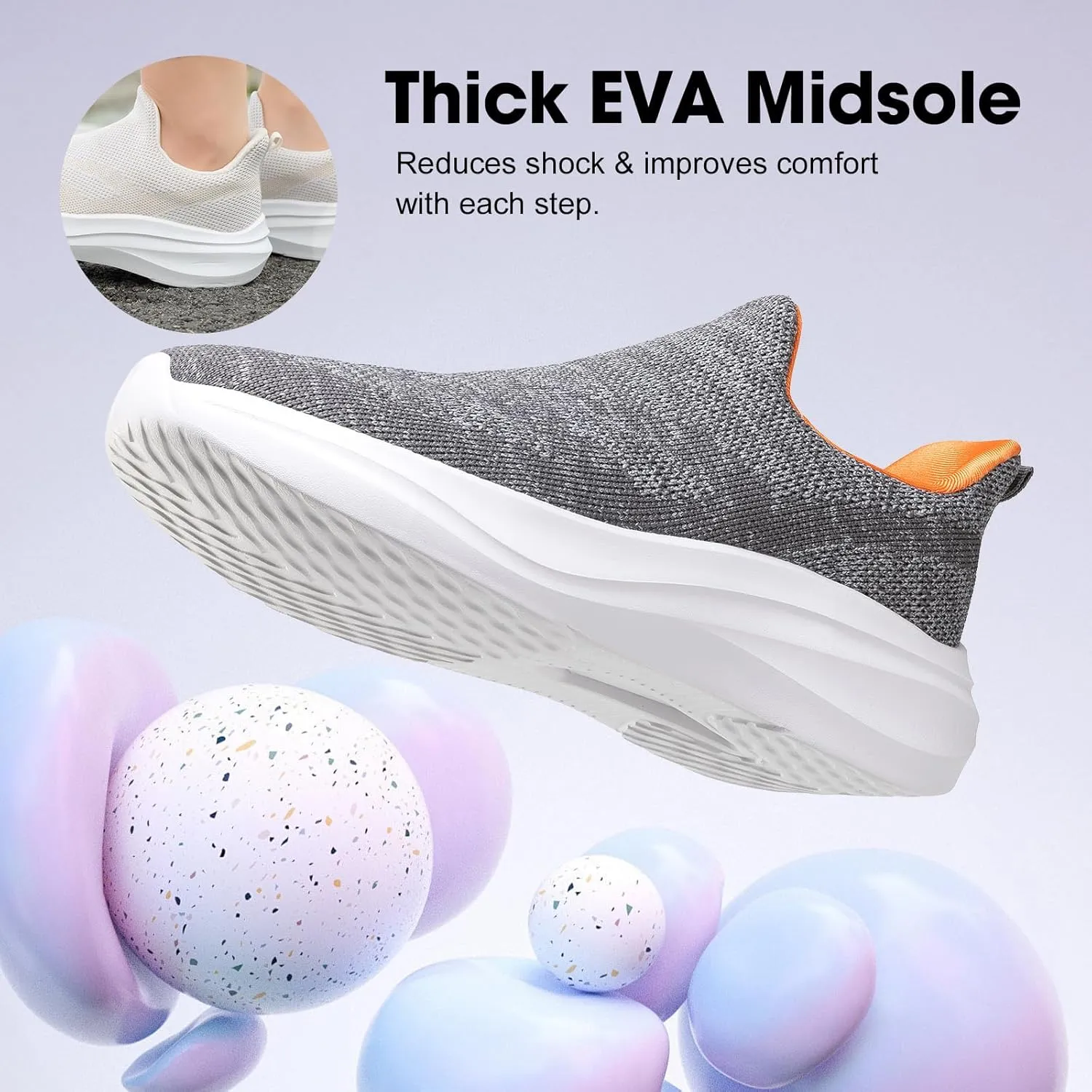 ZOVE Wide Toe Box Shoes Women Hands Free Wide Walking Shoes Ultra Light Tennis Breathable Wide Width Running Sneakers Athletic Gym Workout Trainers