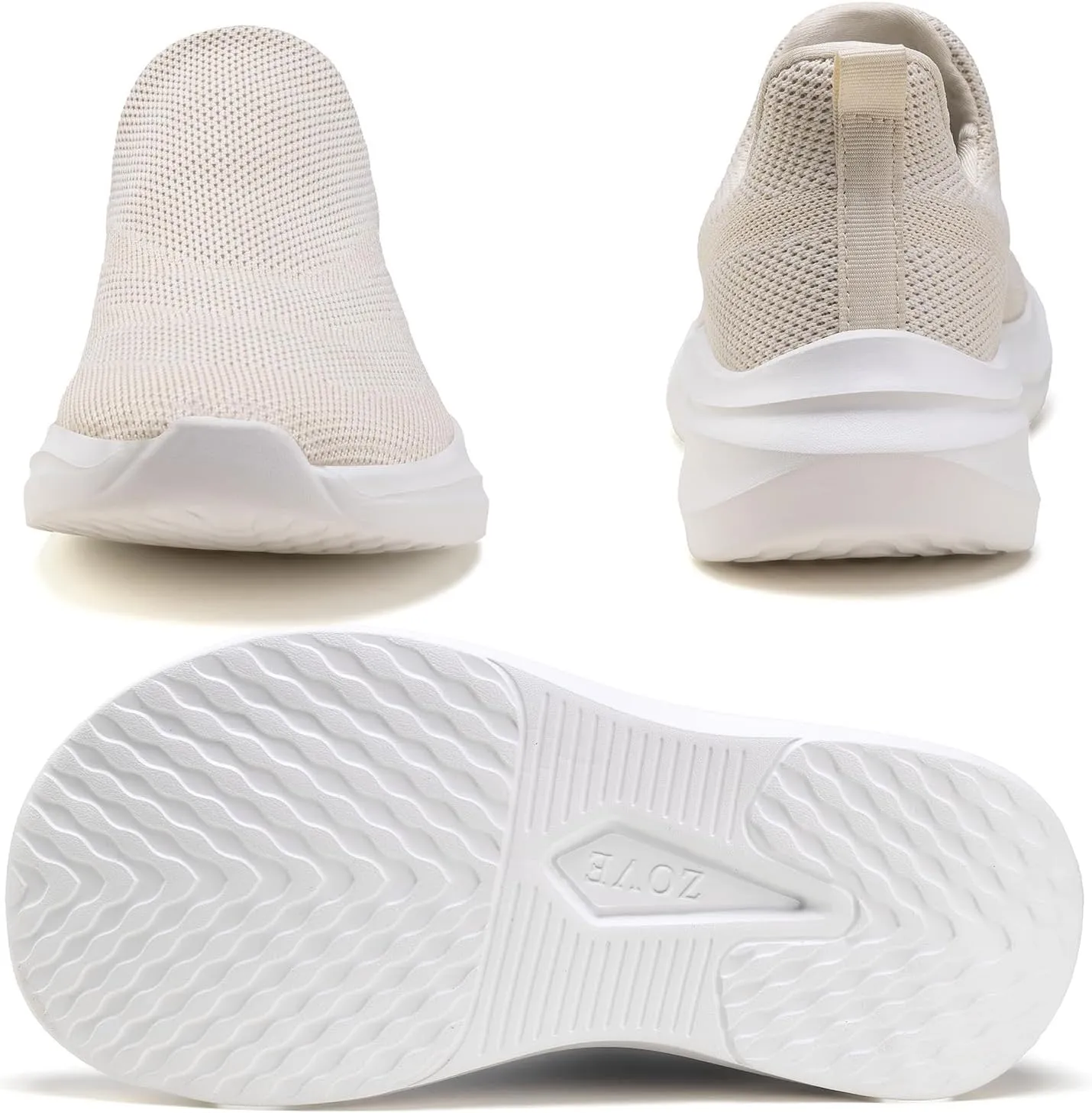 ZOVE Wide Toe Box Shoes Women Hands Free Wide Walking Shoes Ultra Light Tennis Breathable Wide Width Running Sneakers Athletic Gym Workout Trainers