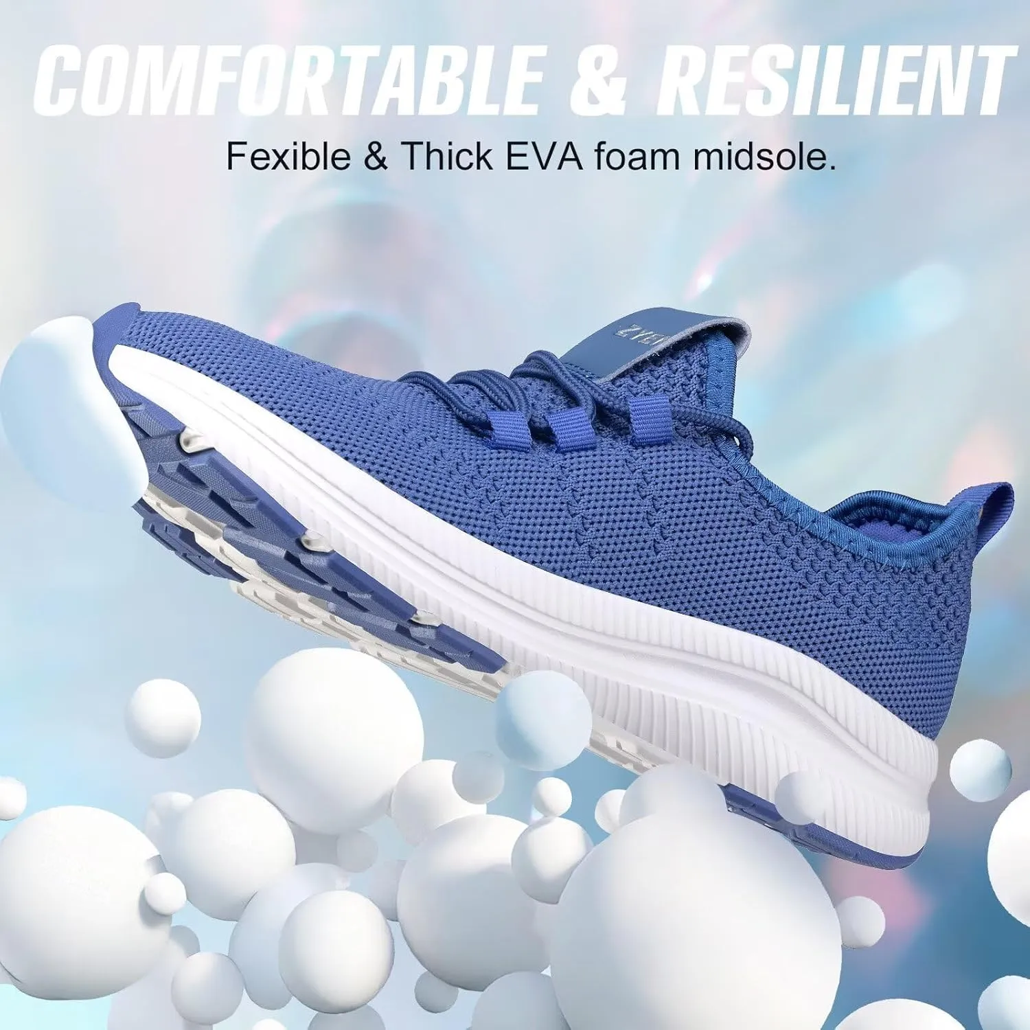 ZYEN Wide Toe Box Shoes Women Non-Slip Ultra Light Running Sneakers Extra Wide Feet Arch Support Walking Shoes Tennis Diabetes Breathable Gym Workouts 6-12